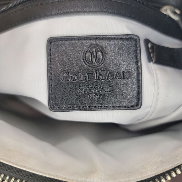 Cole Haan Soft Black Genuine Leather Shoulder/Satchel Bag - Picture 10 of 10